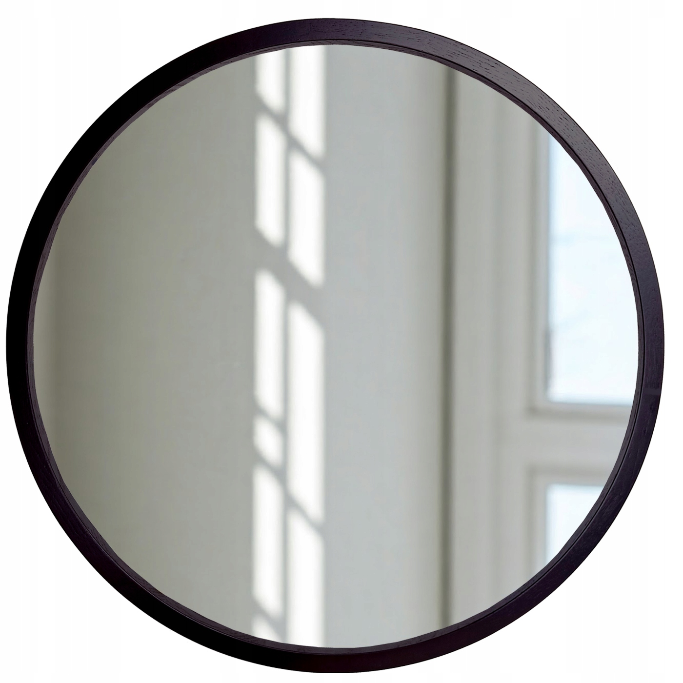 Nástenné zrkadlo Leja okrúhle fi575 Čierne do predsiene, obývačky, Stylové