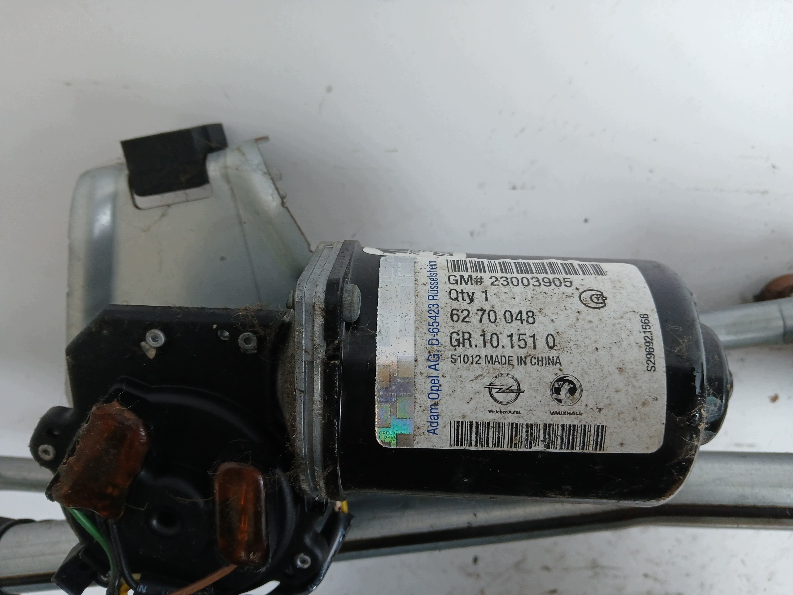 OPEL MERIVA A wiper mechanism front 23003905