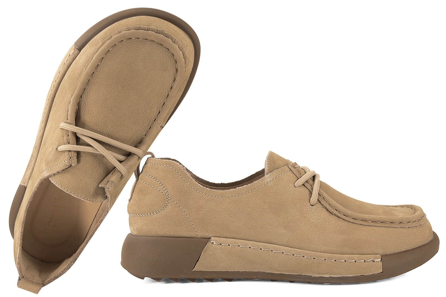 Loretta Vitale W9960 Dámské Kožené Polobotky Nubuk camel Camel 36