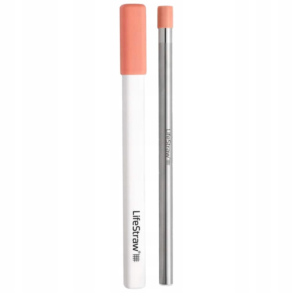 Filtrační brčko na vodu LifeStraw Stainless Steal Sip apricot