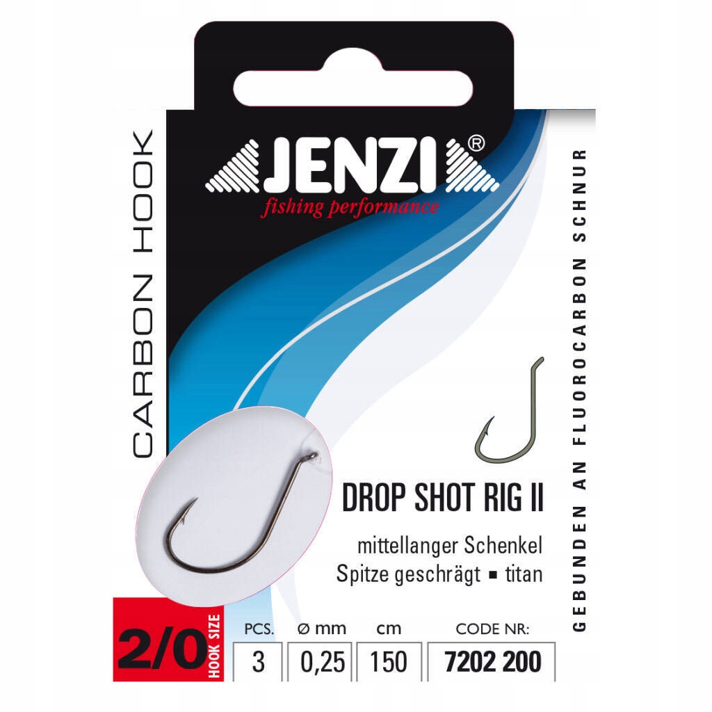 Gotowe Przypony Jenzi Dropshot Wide Gap 2/0