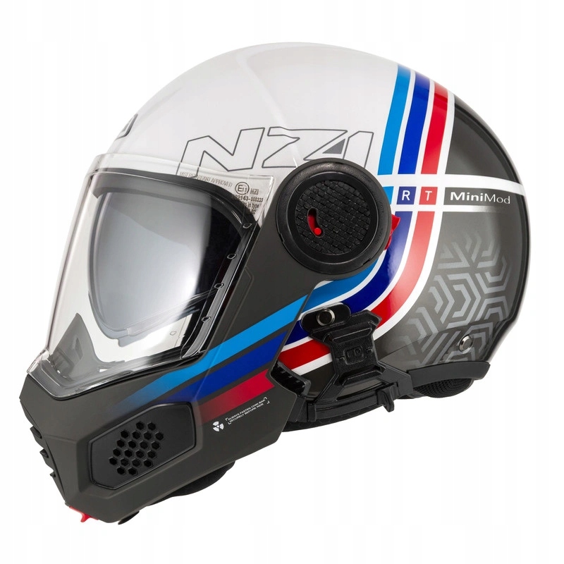Prilba Čeľusťová Nzi Minimod Duo Watson Whiteblack P/j R22.06