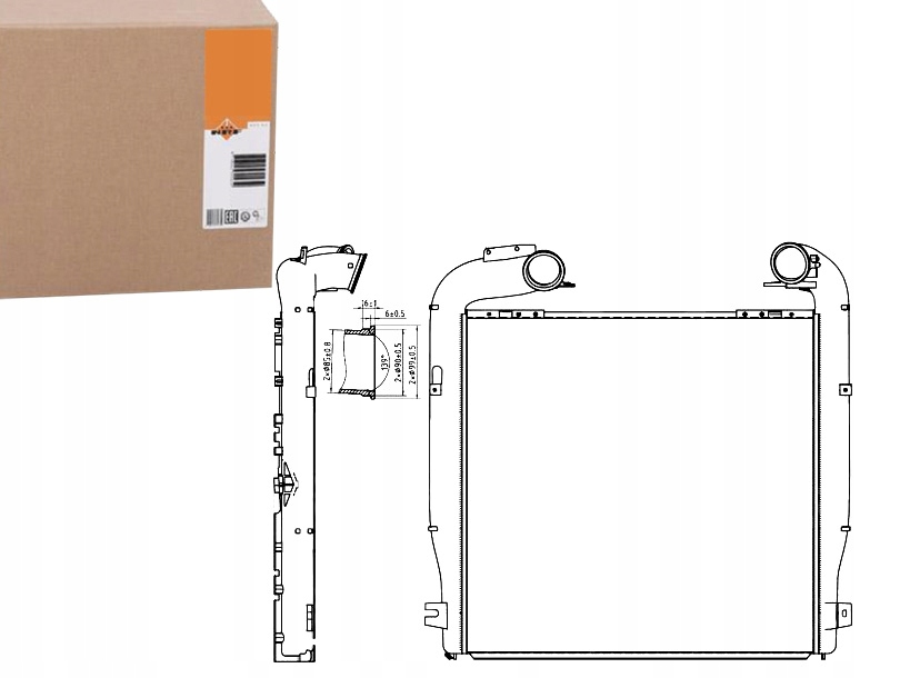 NRF INTERCOOLER SCANIA G R DC11.08-DT12.17 04.04-