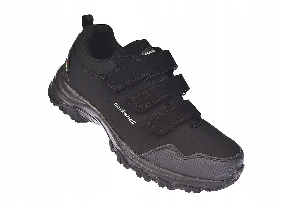 Trekové boty na suchý zip s membránou proti dešti Hl 94/23 Bk, vel 38