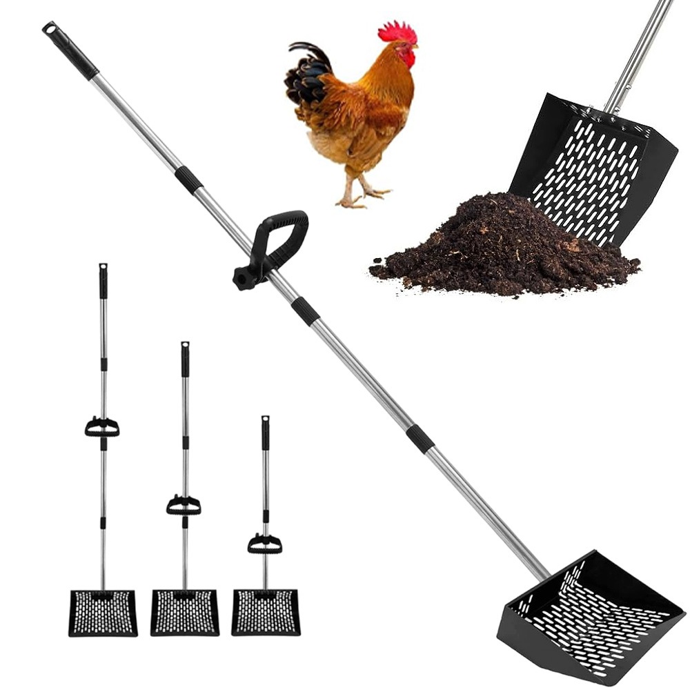 Lopatka Na Čištění Kurníku, Obory, Stáje, Záchody, Teleskopická Rukojeť, 155 CM
