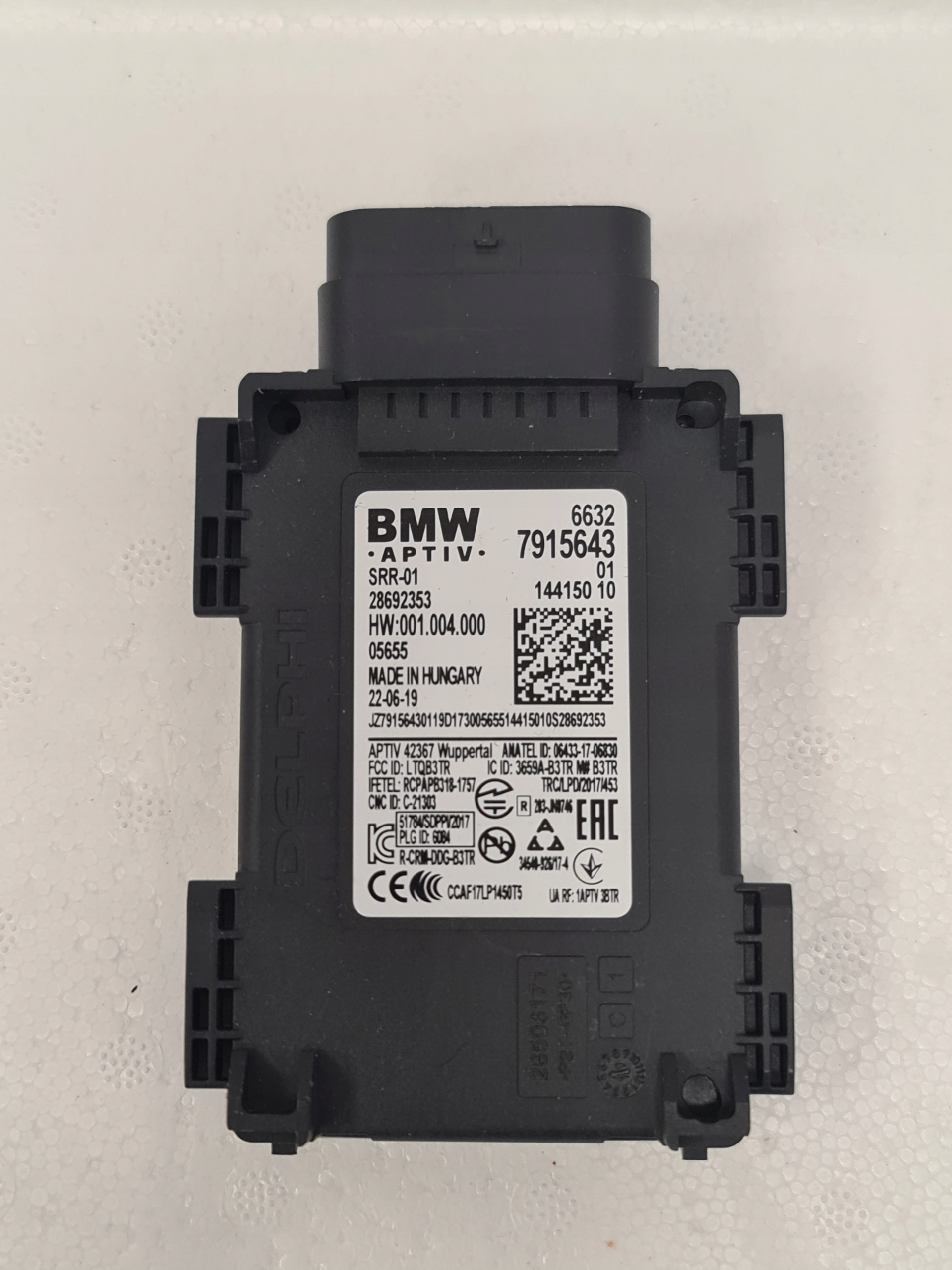 Ременный радар ассистент BMW 7915643 G20 G30 G11 G05