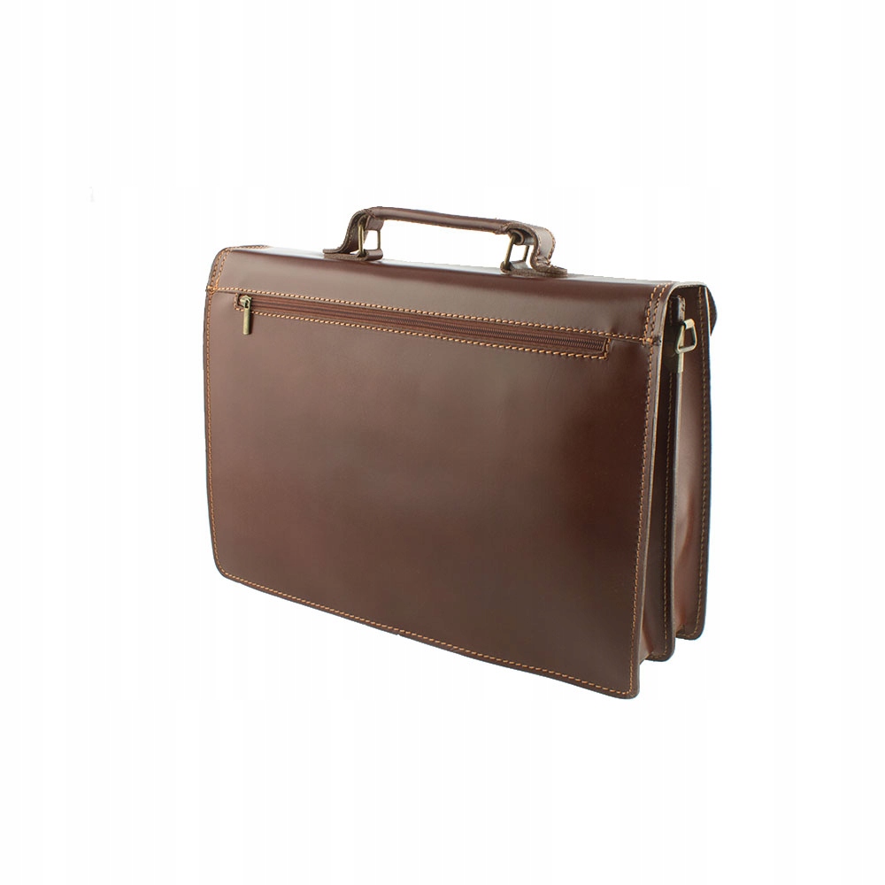 WŁOSKA TECZKA AKTÓWKA MĘSKA SKÓRZANA NESESER DUŻA BRĄZOWA KONIAK EAN (GTIN) 6285371048750