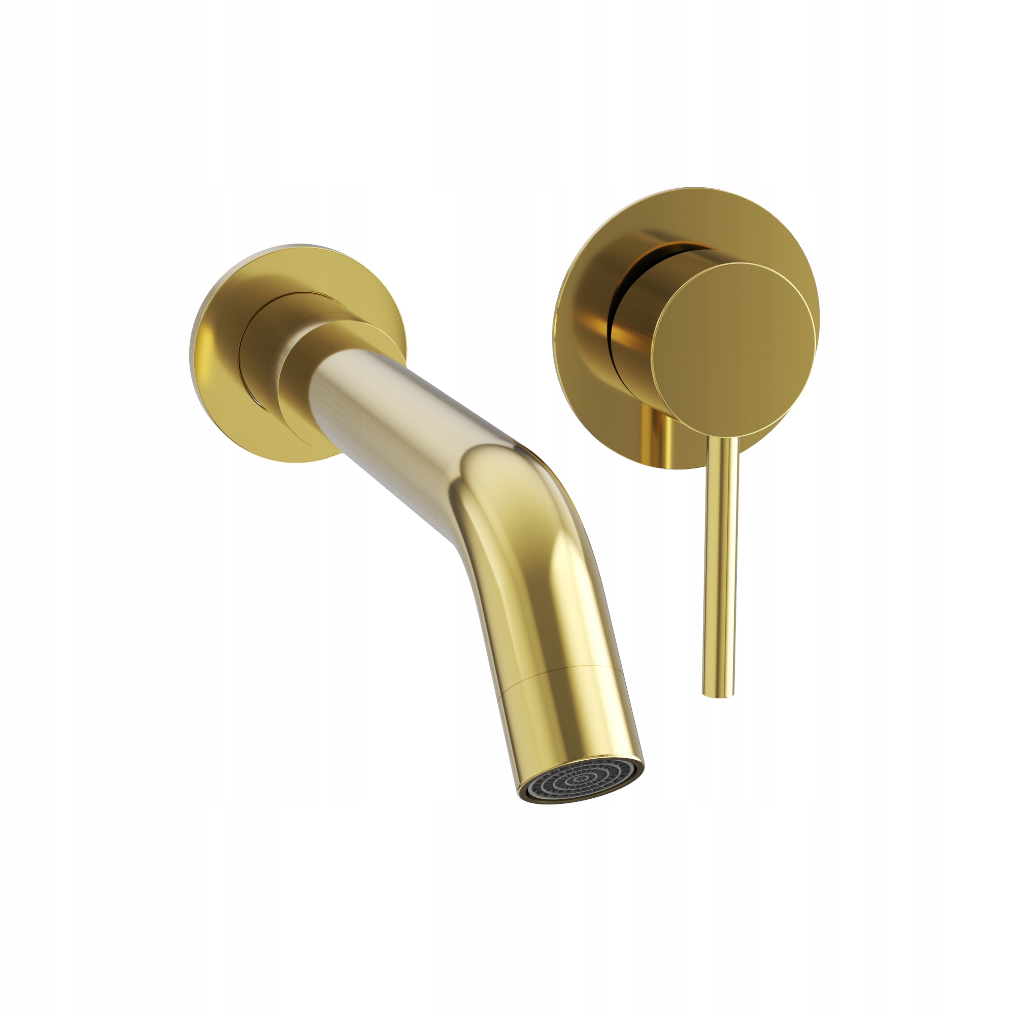 Umývadlová Batéria Zlatá Pod Omietku Kúpeľňová Mosadzná Box Kohútik Kivo