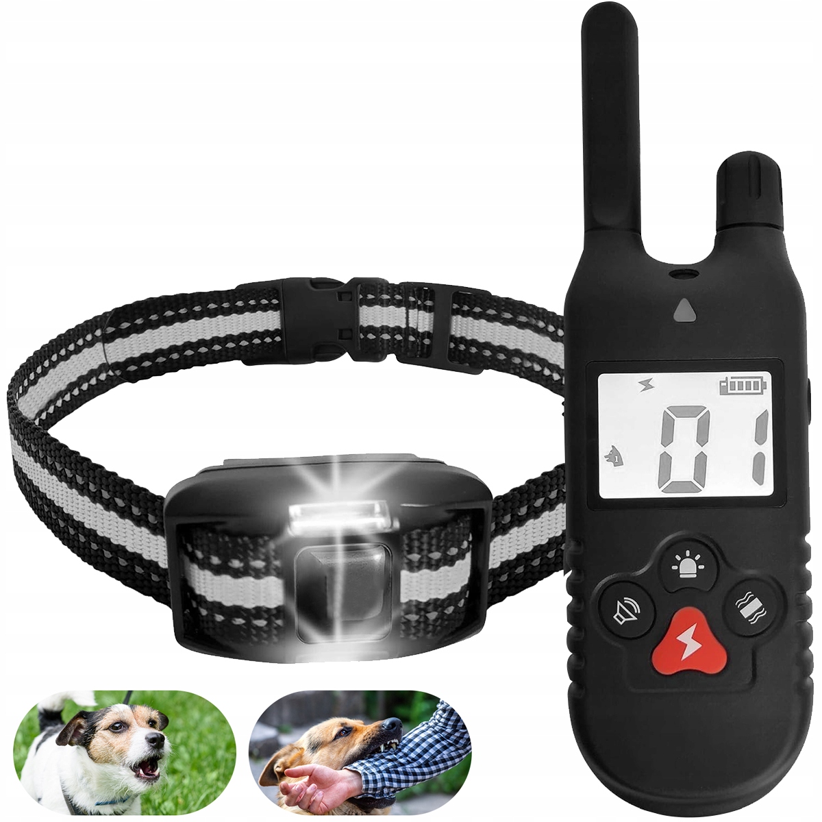 Levně Elektrický Výcvikový Obojek Pro Psa Se 4 Režimy IP67 S Dálkovým Ovládáním LCD