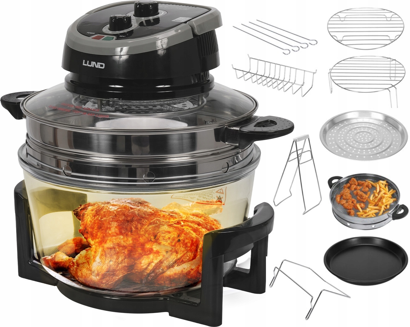 

Kombiwar Halogenowy Multicooker Duży 17L 1400W