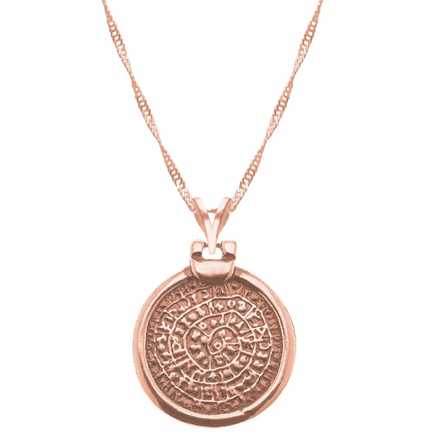 Pozlacený náhrdelník 925 Starožitný Medailon Řecká mince Řecko Amulet