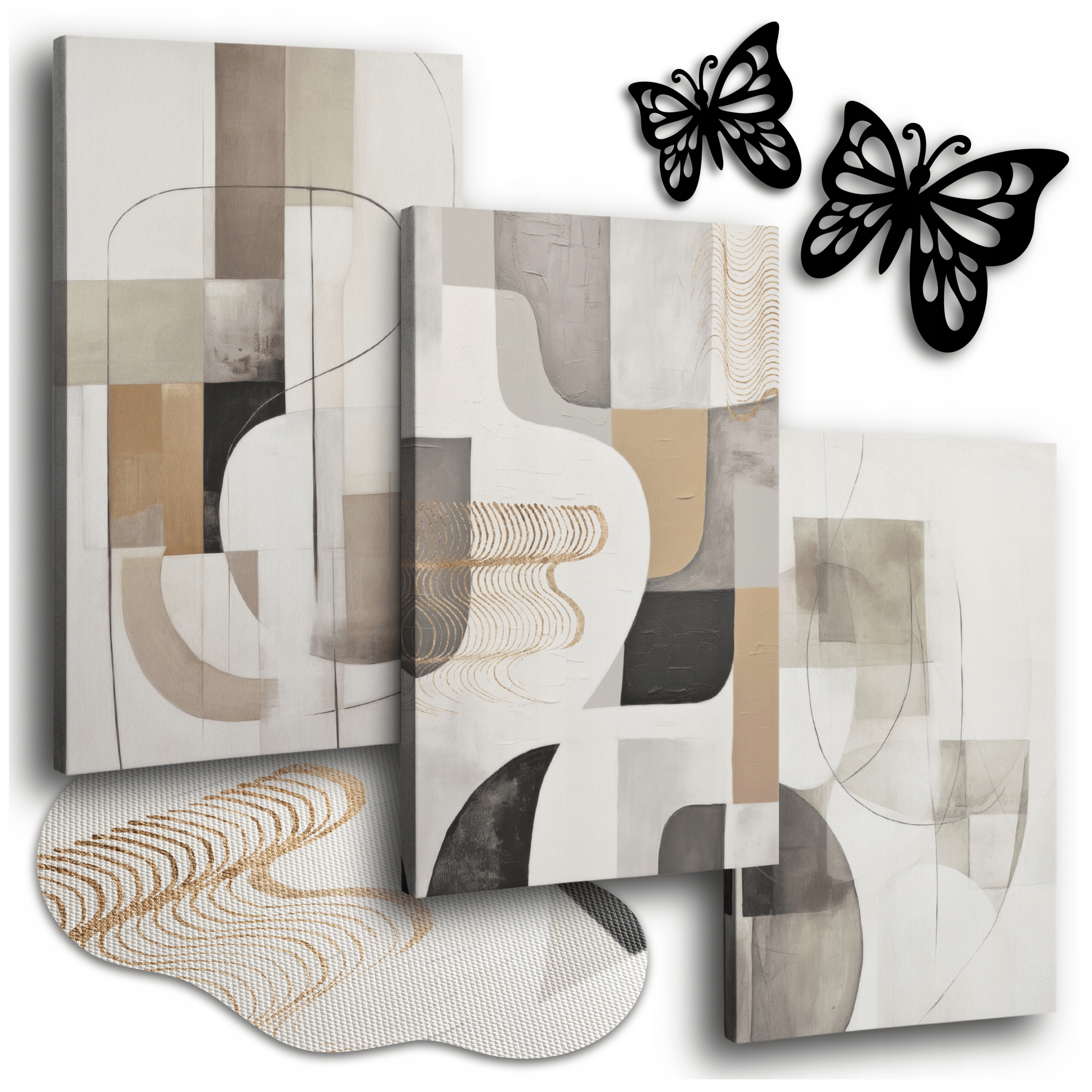 Minimalistický Obraz Na Plátně 120 x 50 cm Obrazy Na Zeď Do Kuchyně Boho