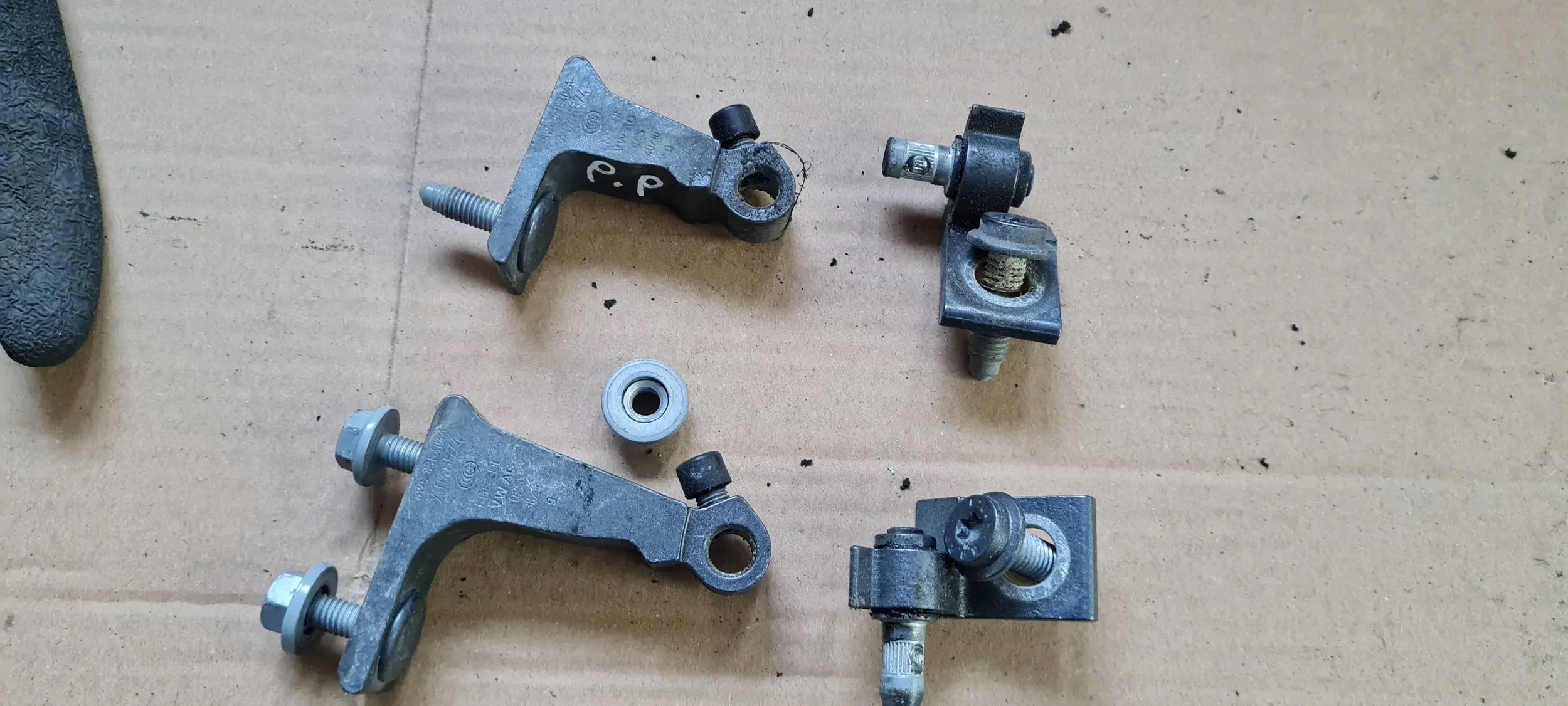 A4 B9 8W S4 hinge hinges door right right front KOMPLET LX7R
