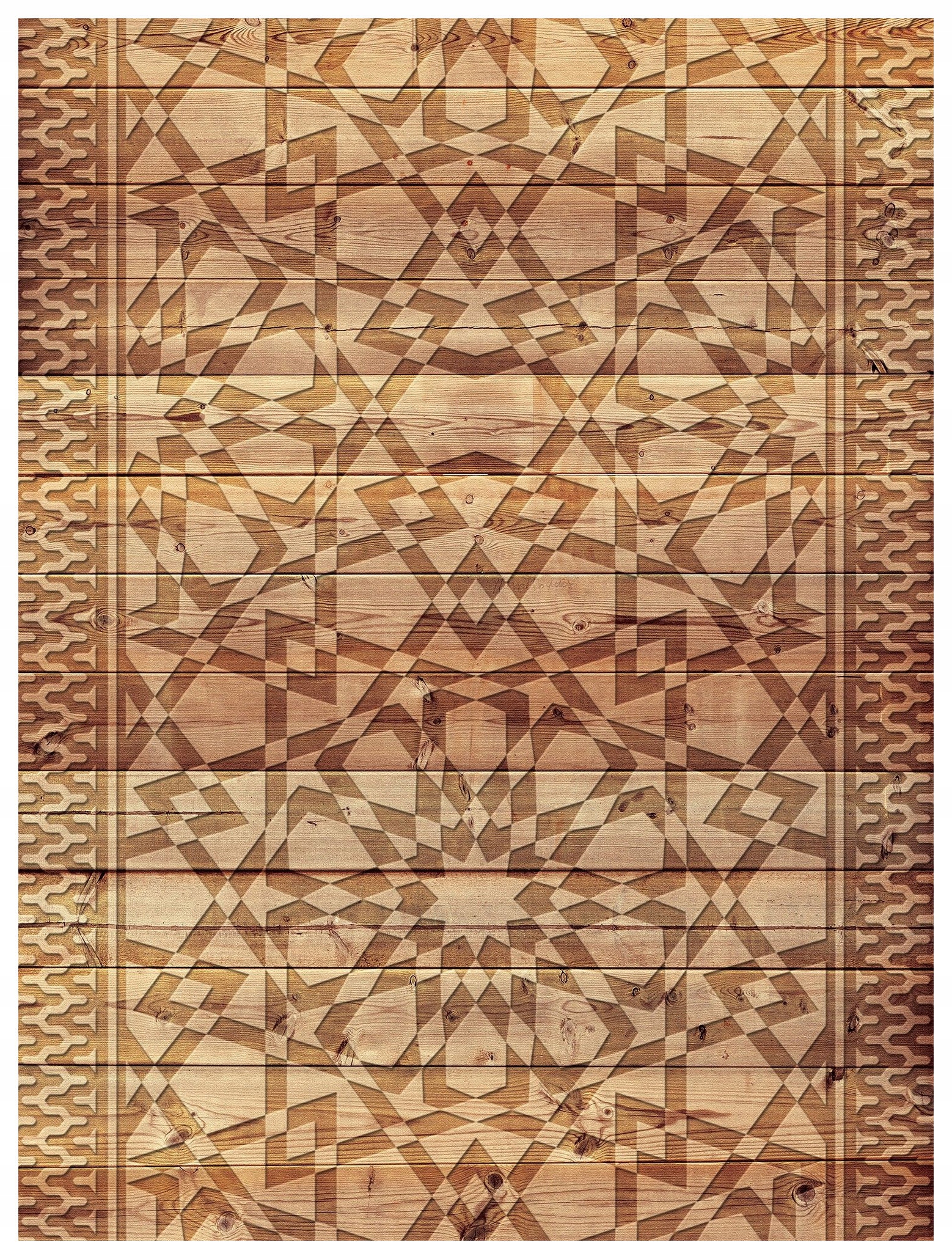 Vliesová fototapeta Dřevo Geometrie Vlny Dekor 206x275 lepidlo