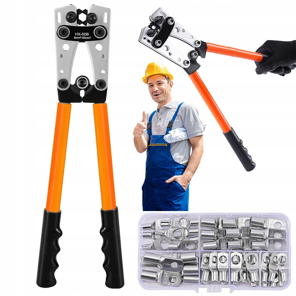 Svorka Koncovek Kabelů Pražská Pouzdra 6-50mm2 60 Ks