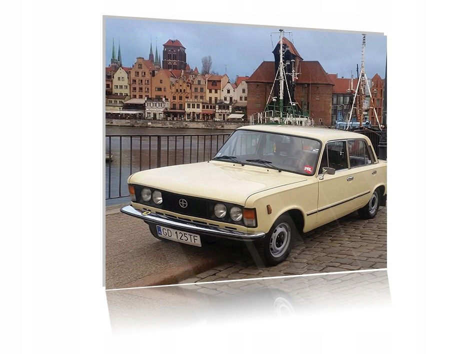 

Obraz szklany na szkle Fiat 125P 01 30x30