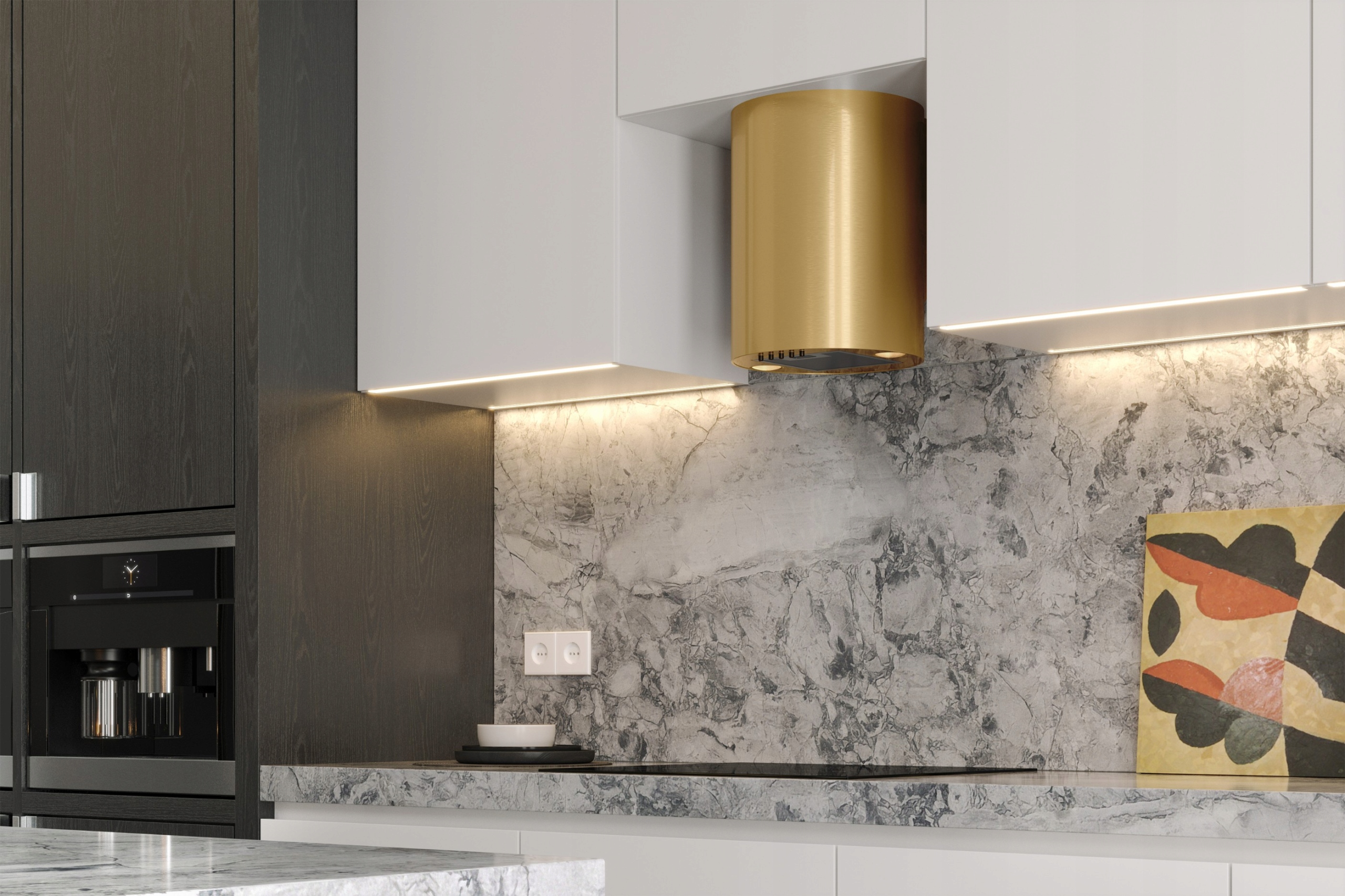 OKAP KUCHENNY TUBA ZŁOTY ELBA MINI WPB431 MAAN Kolor dominujący inny