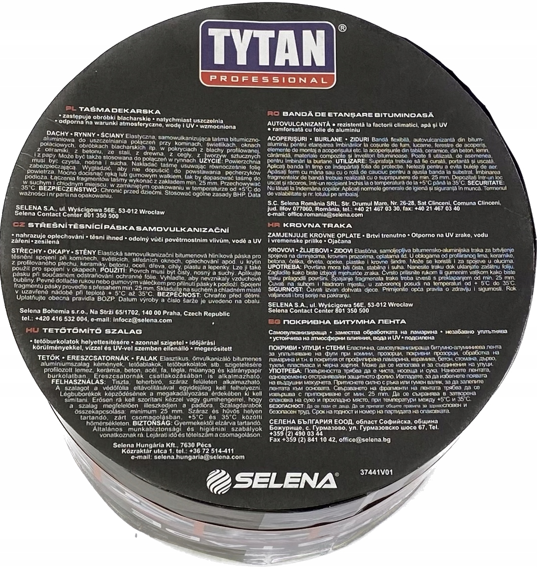 Taśma dekarska BITUM ALU 15cmx 10mb TYTAN antracyt Marka Tytan Professional