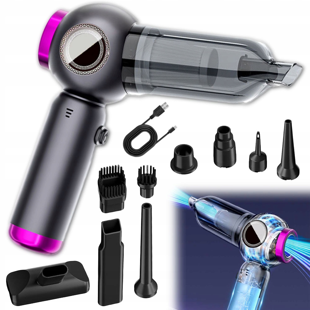 Odkurzacz samochodowy Odkurzacz przenośny Dmuchawa samochodowa 17500Pa