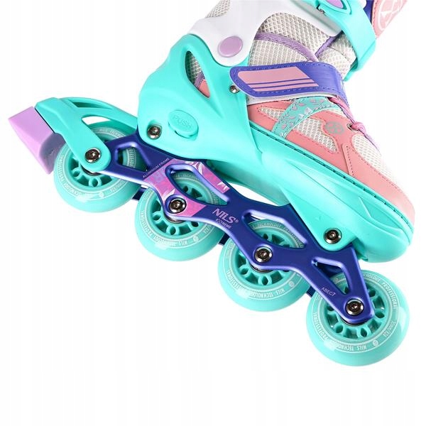 Damskie Regulowane ROLKI kauczukowe 35-38 NILS PU Model NJ1828A