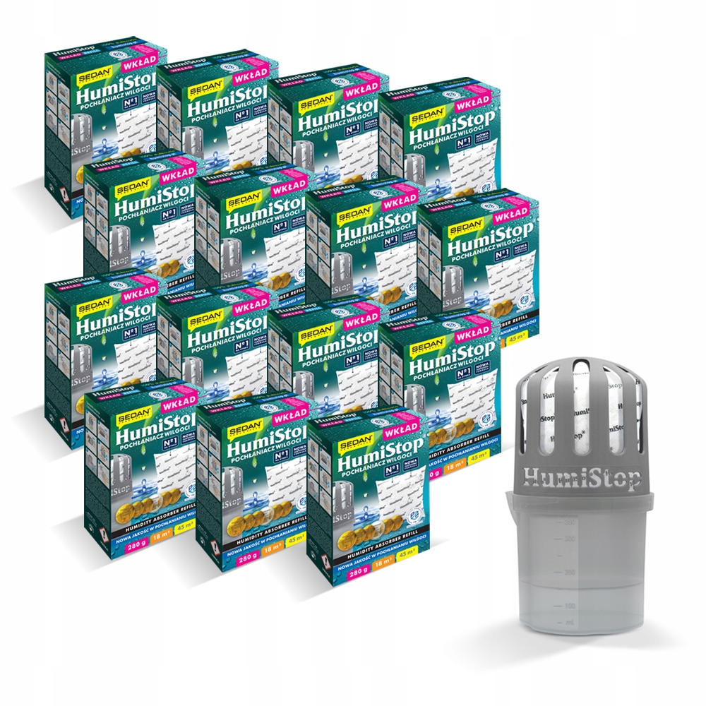 Sada 15 Originálních kartuší Humistop 1 absorbér bonus