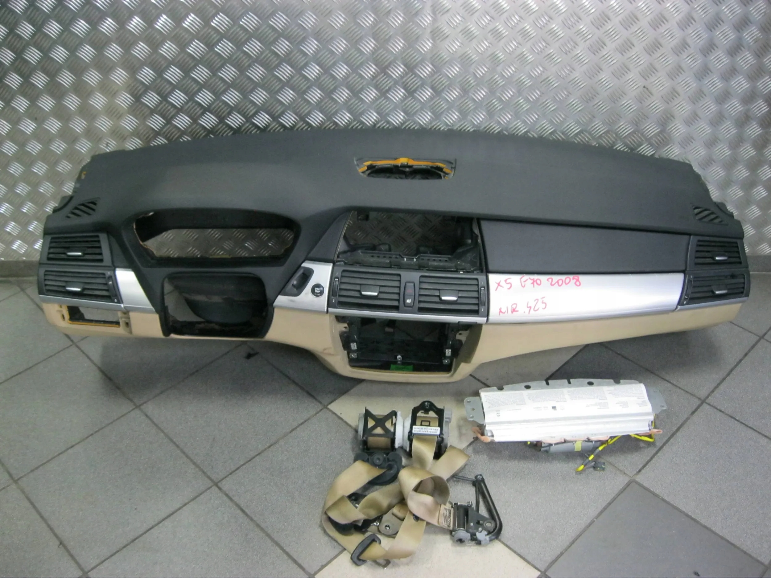 dashboard console airbag BMW X5 E70 X6 E71