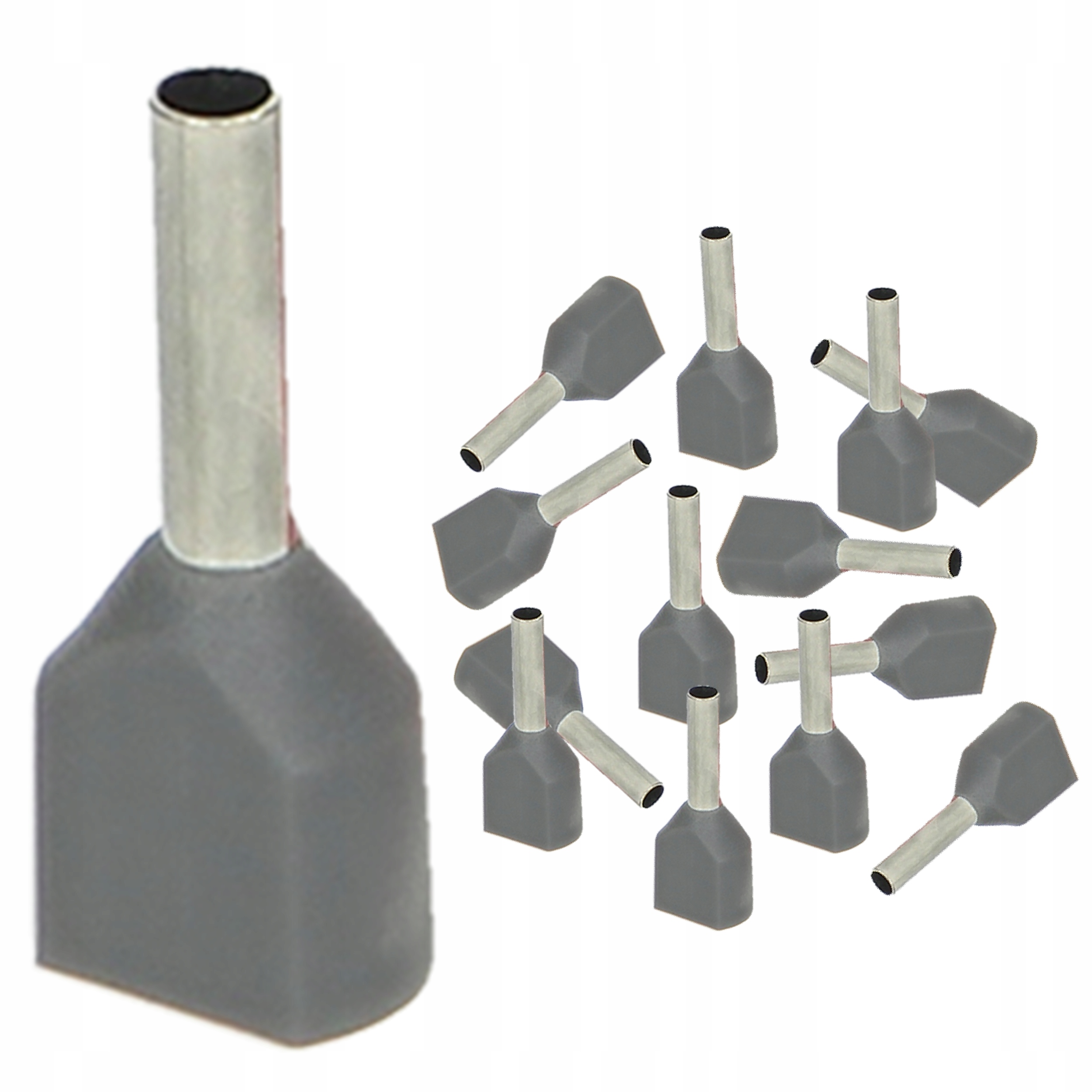 

Tulejki Izolowane Kablowe Podwójne 2,5mm² 100 Szt