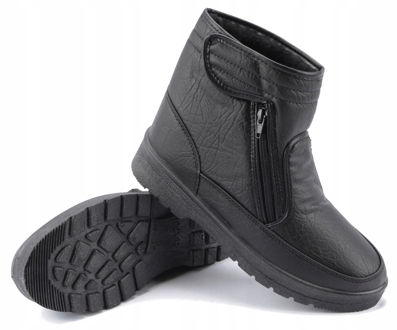 KOZAKI MĘSKIE ŚNIEGOWCE KRÓTKIE NA RZEP ZIMOWE 41 Rozmiar 41