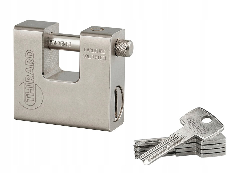 KŁÓDKA ANTYWŁAMANIOWA TRZEPIENIOWA THOR 74MM WODOODPORNA 5 KLUCZY