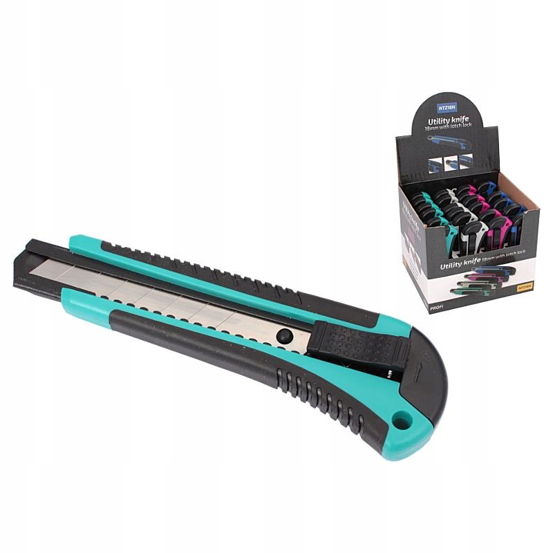 УНІВЕРСАЛЬНИЙ НІЖ ДЛЯ ШПАЛЕР 18 ММ PROFI ЗАСУВКА 24ШТ