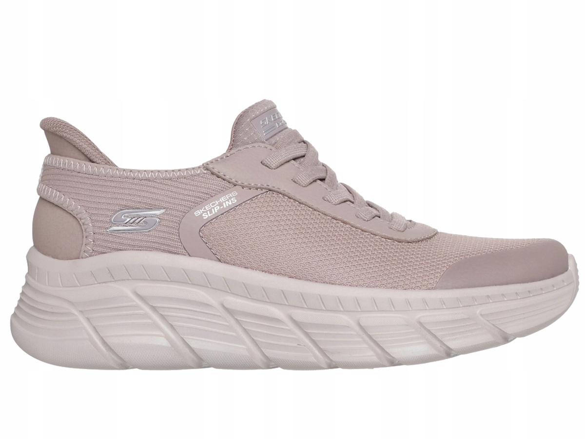 Dámské nazouvací sportovní boty Skechers Bobs Slip-ins 117391-TPE béžové 37
