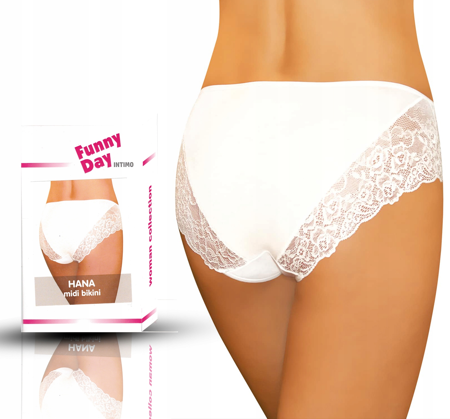 

funny day Hana MIDI bikini białe S