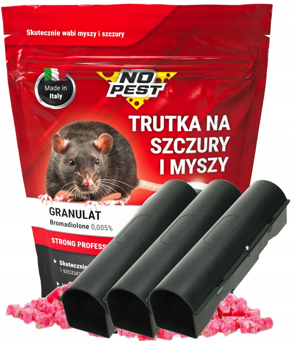 

Granulat Na Gryzonie 1KG Stacja Deratyzacyjna x3