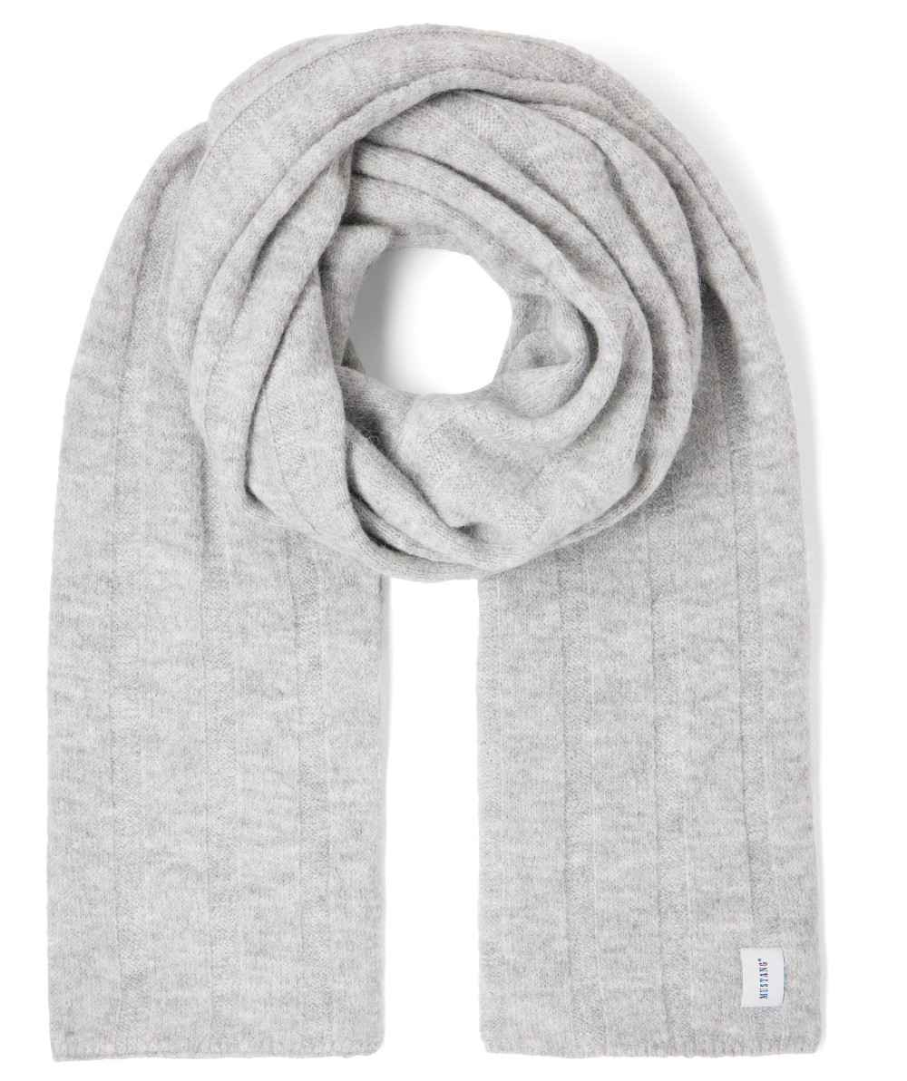 Mustang Šedý Šátek Podzimní Zimní Šátek
