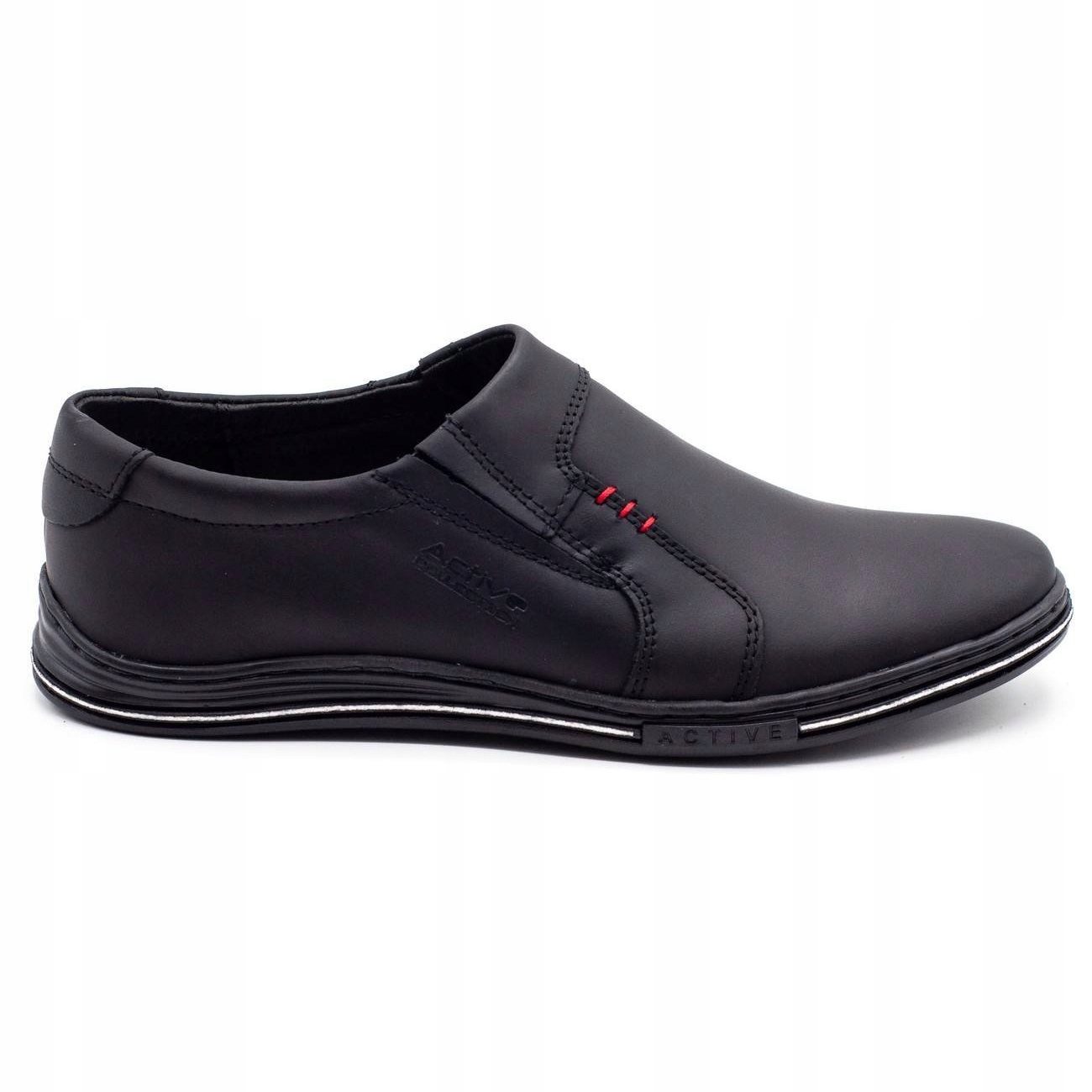 

Czarne Skóra naturalna Buty Polbut r.38