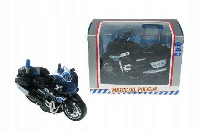 

Motocykl Policja 13 CM Z Napędem Światło, Dźwięk
