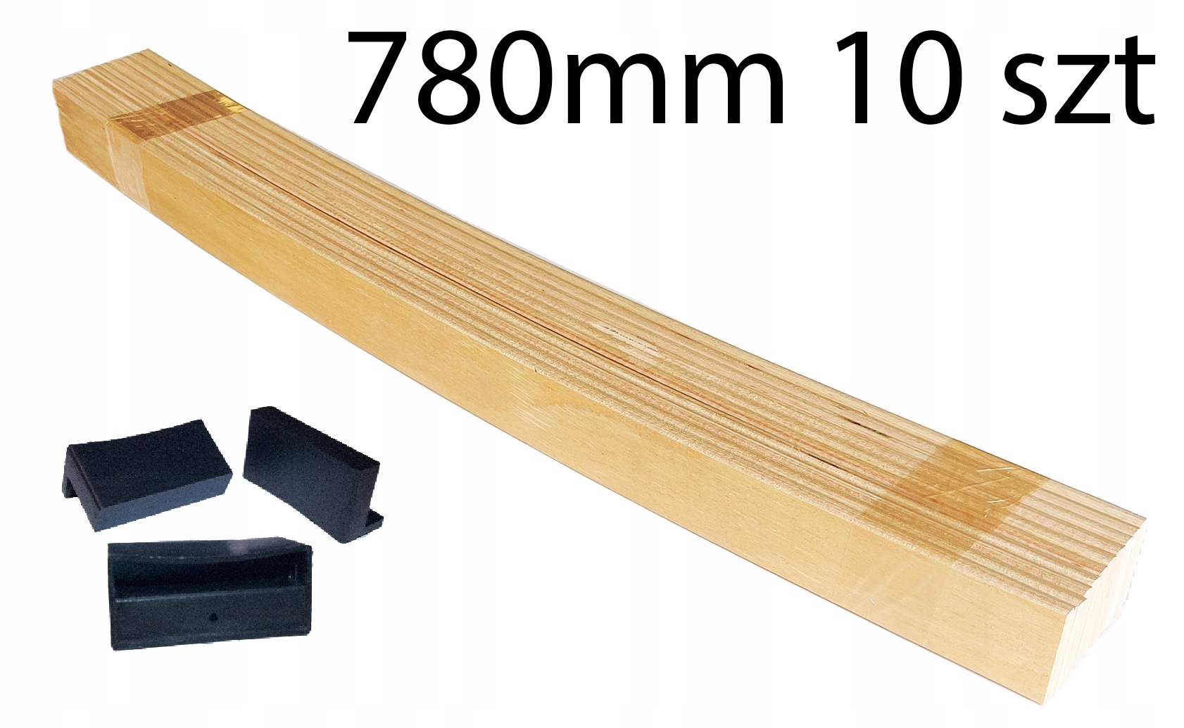 Listwa sprężynująca 780mm z uchwytami 10 pak