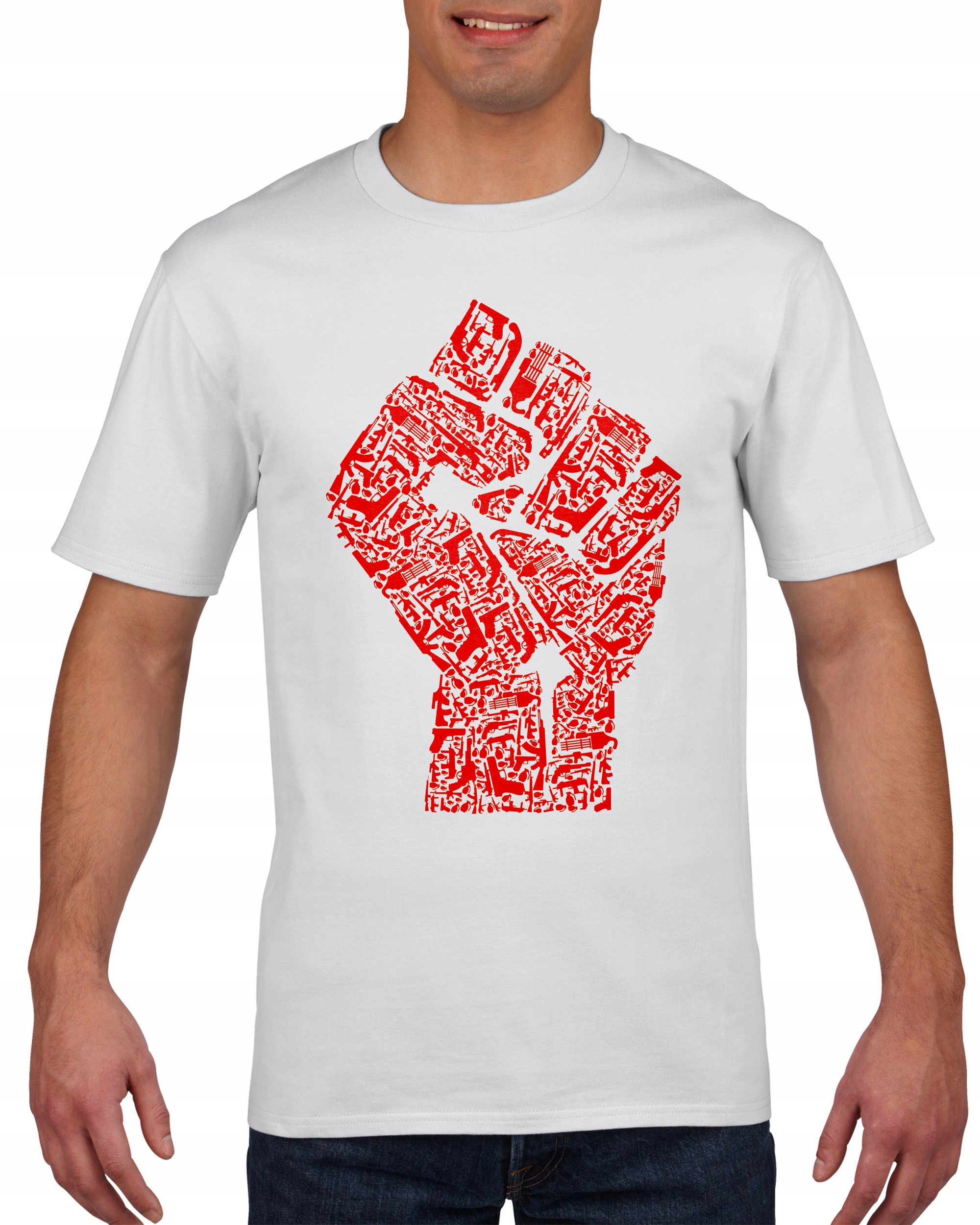 

Koszulka męska Bron Rewolucja Piesc S