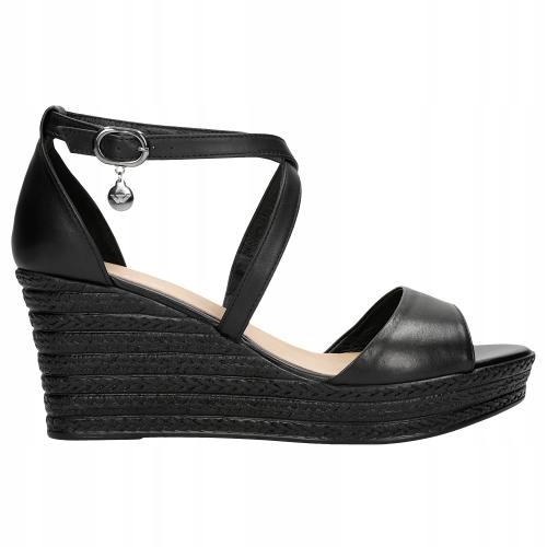 

Buty Wojas Sandały damskie skóra czarne r. 39