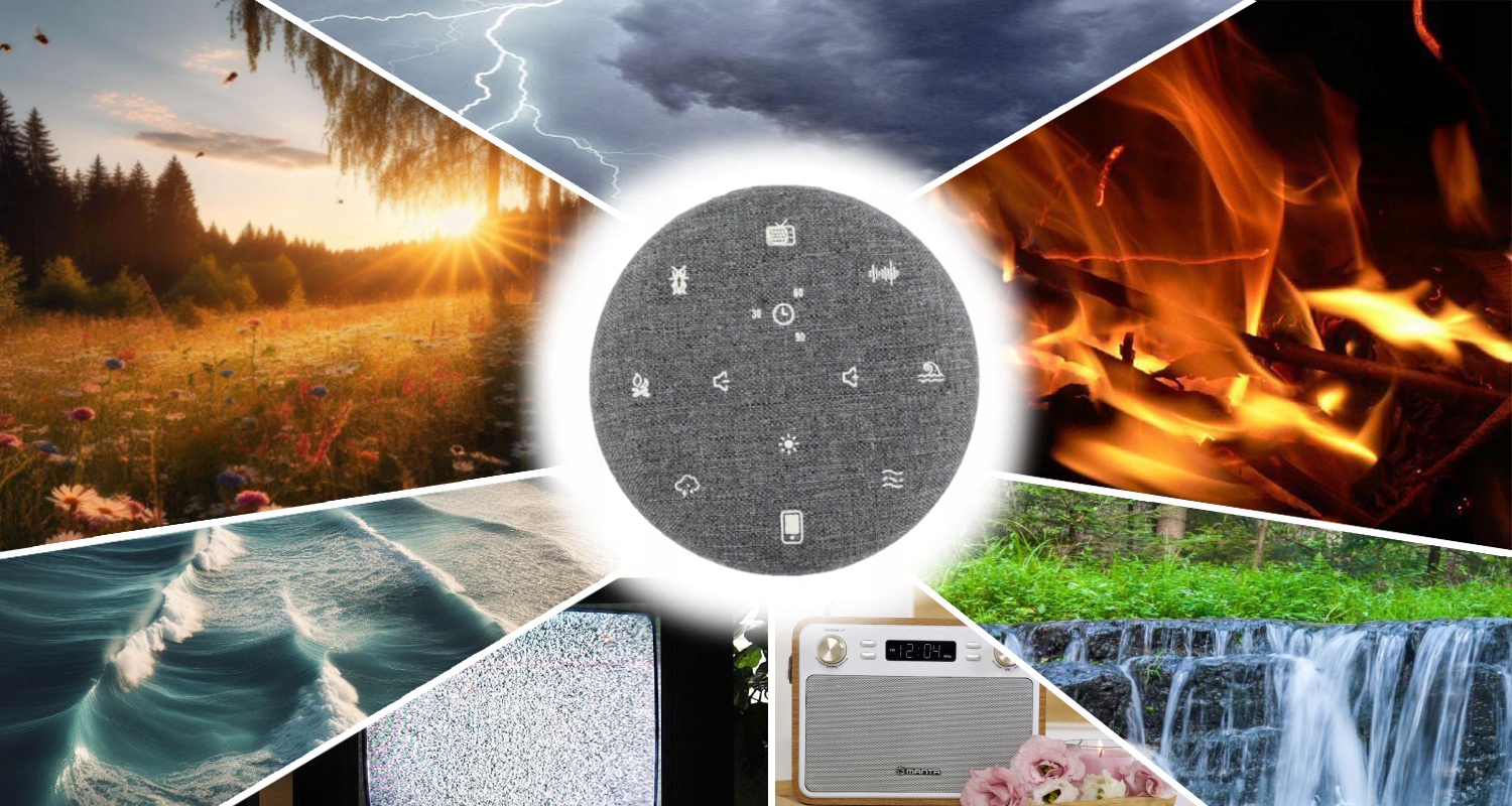 Usypiacz Szumiący Głośnik Bluetooth Szumi-Go Manta Biały Szum 7 Trybów Moc 3 W