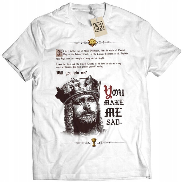 

Koszulka You Make Me Sad Monty Python biała 2XL
