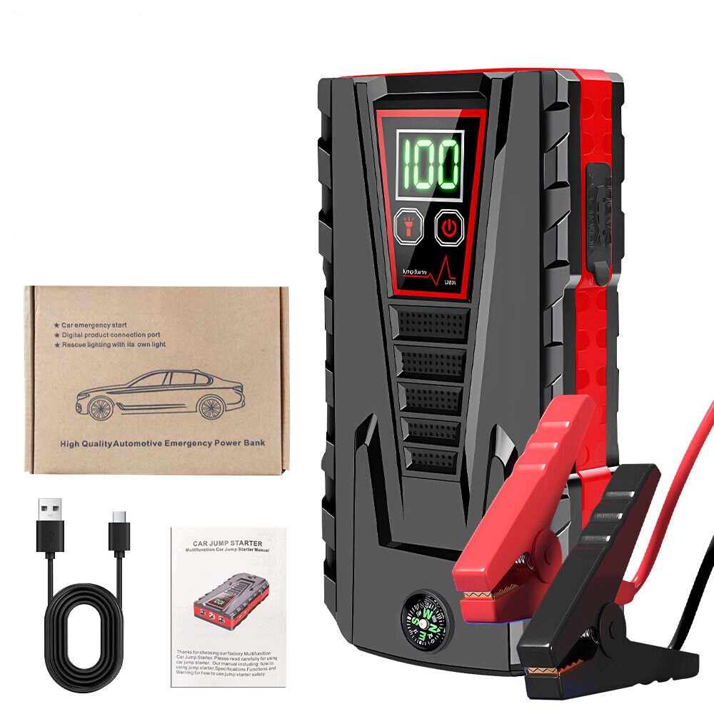 Startér do auta 99800 mAh, nabíječka 12 V, zesilovač