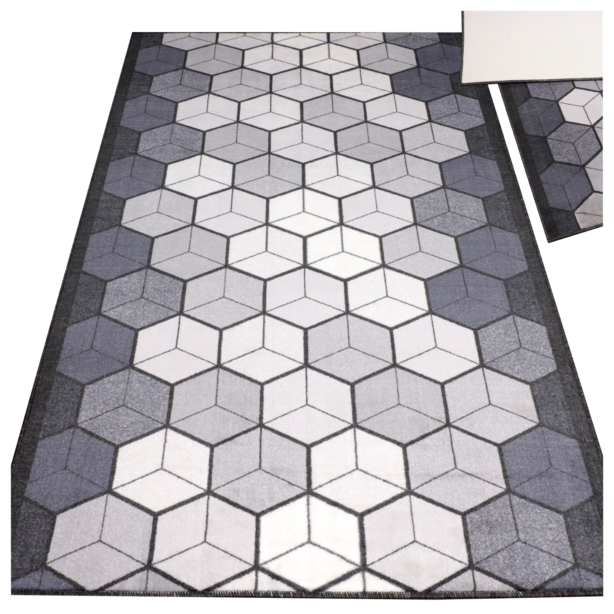 Koberec Cubik Měkký Běhoun Do Obývacího Pokoje Moderní 100 X 150 CM