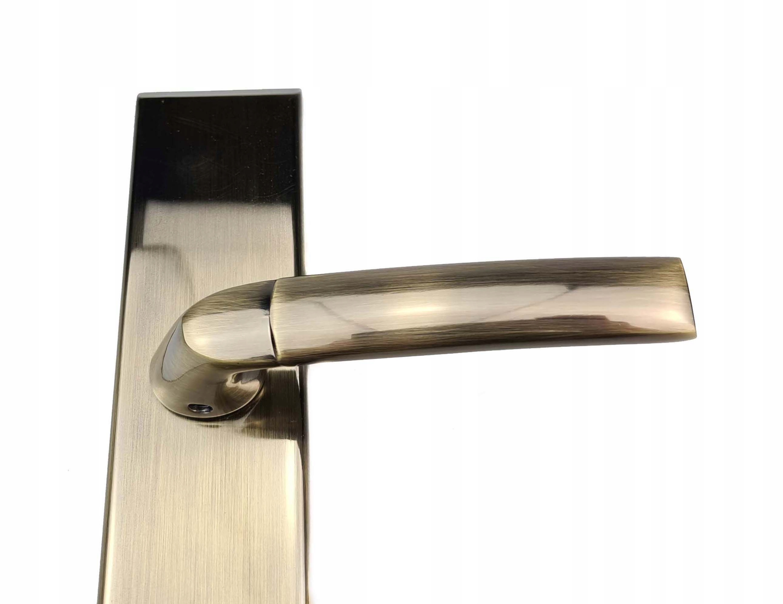 KLAMKA DO DRZWI WEJŚCIOWYCH SPACE 90 WKŁAD PATYNA LEWA Kolor patyna