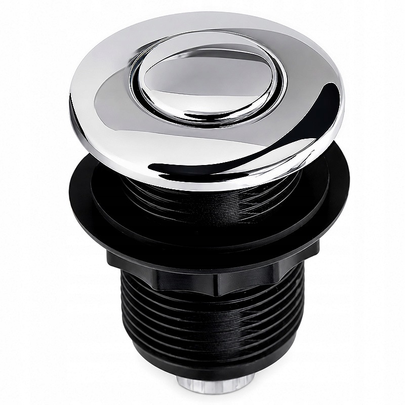 Pneumatické tlačítko Tecmark pro hydromasáž Chrom 32 mm