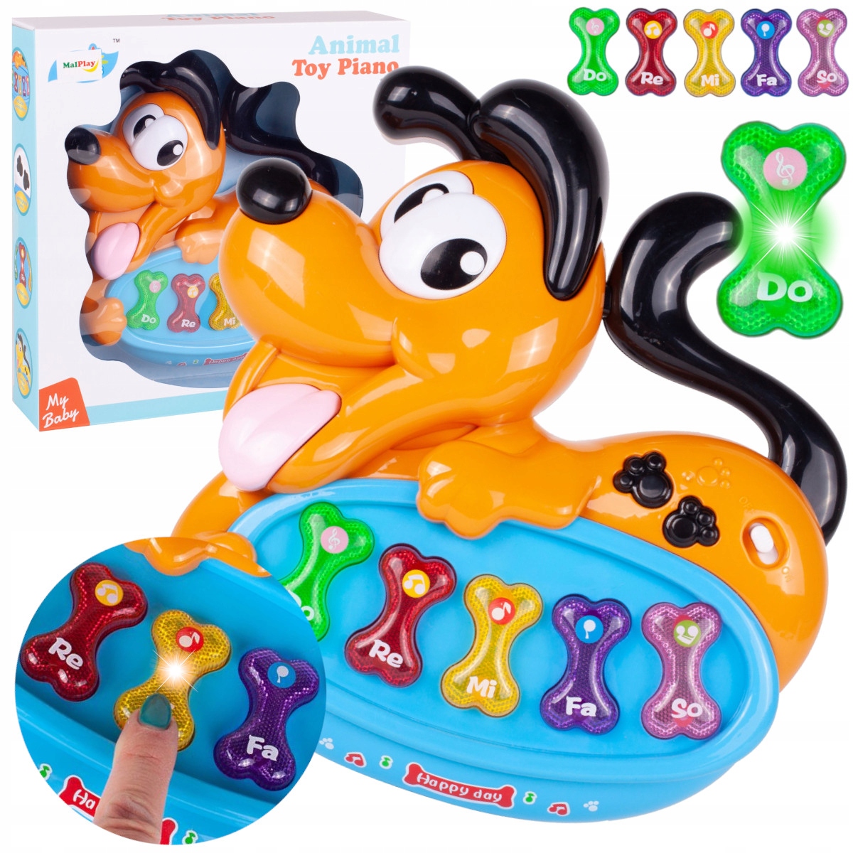 Pianinko Interaktywne Organki Muzyczne Piesek 18+