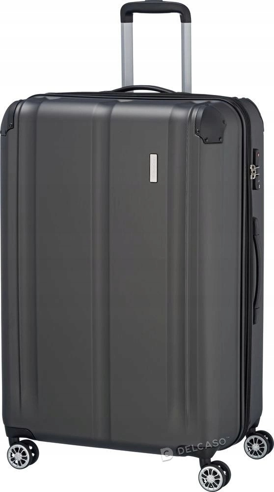 Walizka duża poszerzana Travelite City 77 cm green