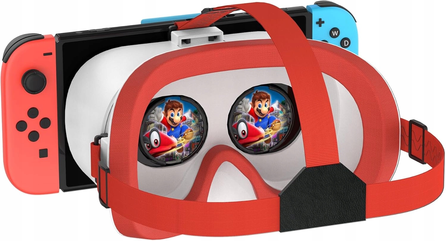 ZESTAW SŁUCHAWKOWY VR DO KONSOLI NINTENDO SWITCH I SWITCH OLED 3D VR OKULARY REGULOWANE SOCZEWKI