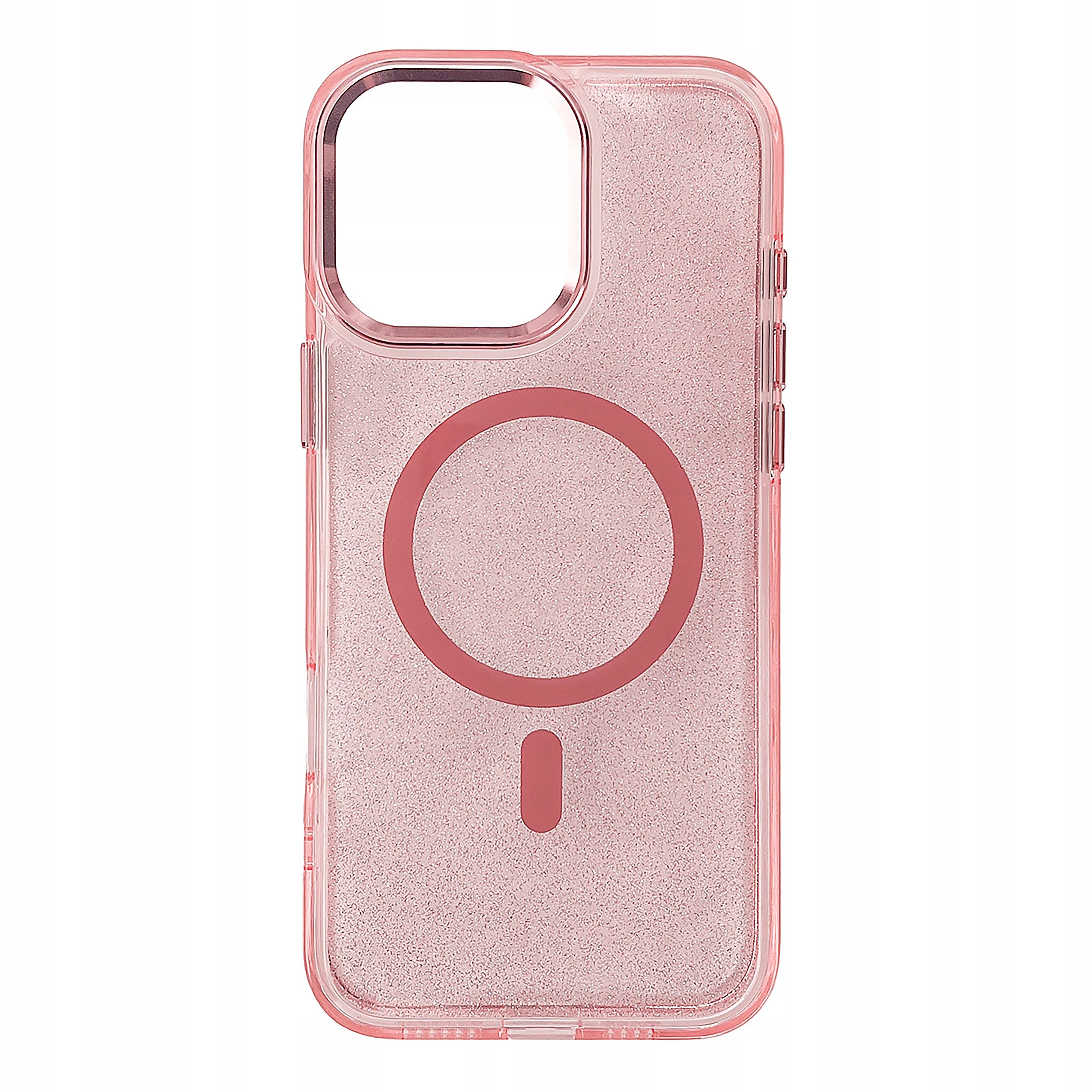 Etui Glitter Case MagSafe do iPhone 16 Pro Max różowe z brokatem