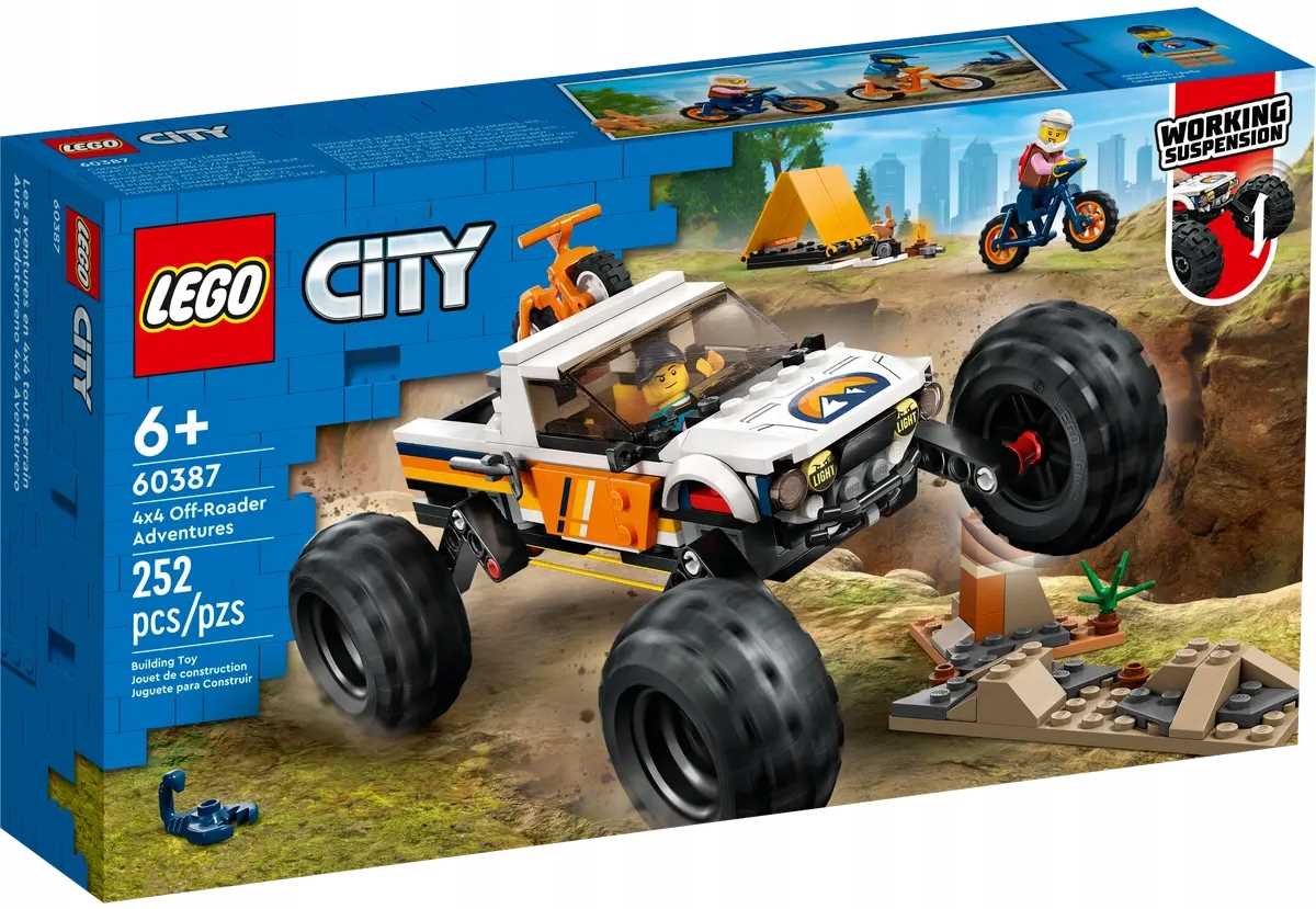 60387 Lego City Dobrodružství terénním autem s pohonem 4x4